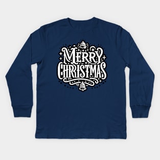 Merry Christmas Kids Long Sleeve T-Shirt